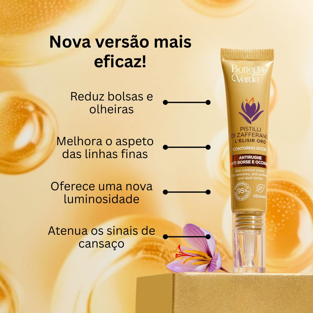 Creme Contorno de Olhos Antienvelhecimento Pistilli di Zafferano 10ml