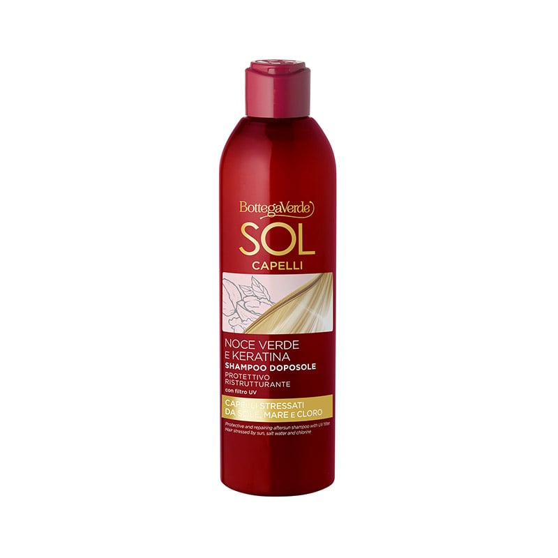 Shampoo Reparador Pós-Sol Sun Products para Cabelo 250ml