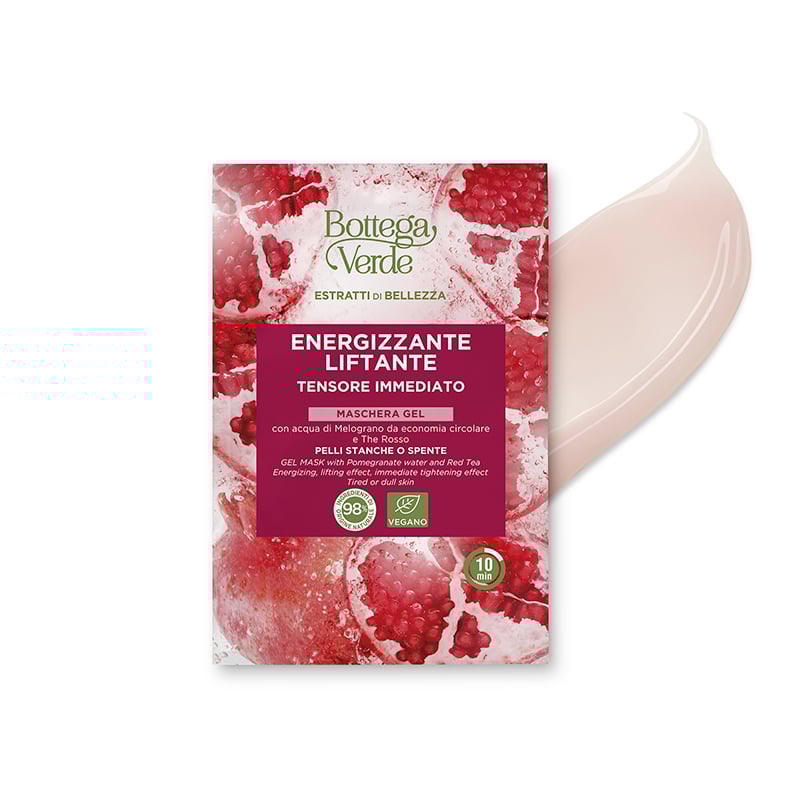 Gel Máscara Monodose com Água de Romã e Chá Vermelho 8ml