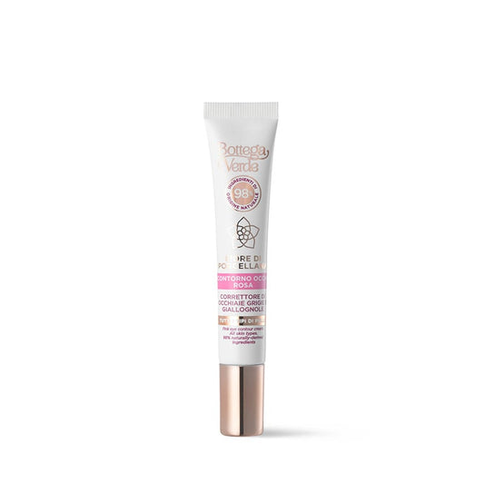 Creme Contorno Olhos Rosa Todos Tipos Pele Fiore di Porcellana 10ml