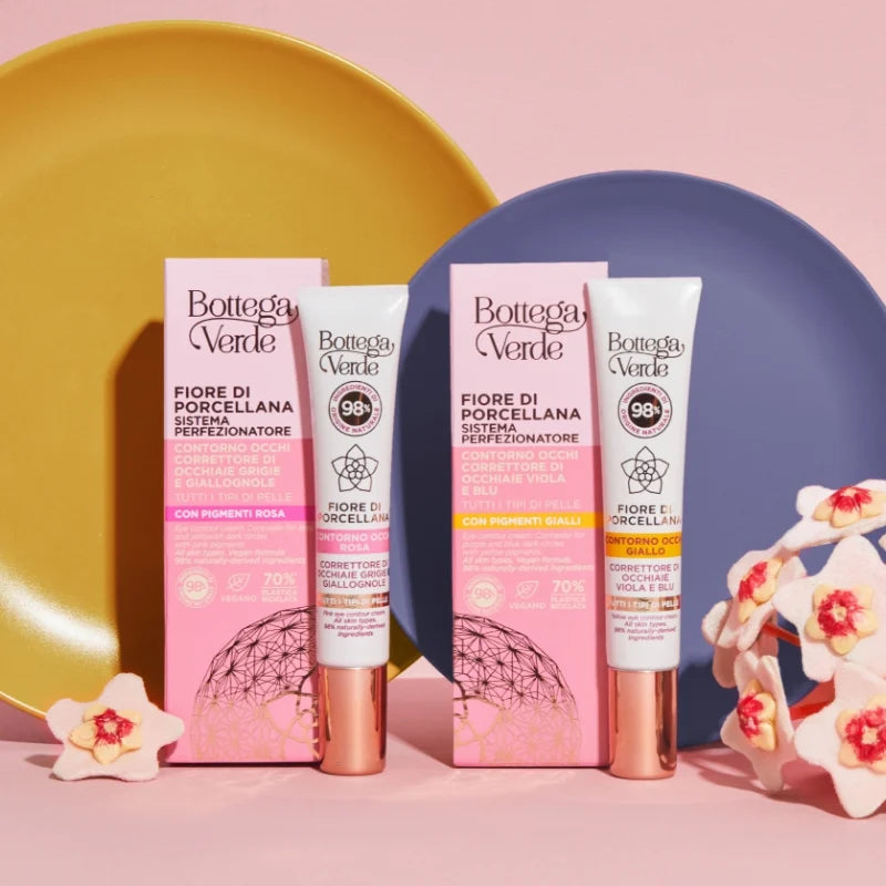 Creme Contorno Olhos Amarelo Todos Tipos Pele Fiore di Porcellana 10ml