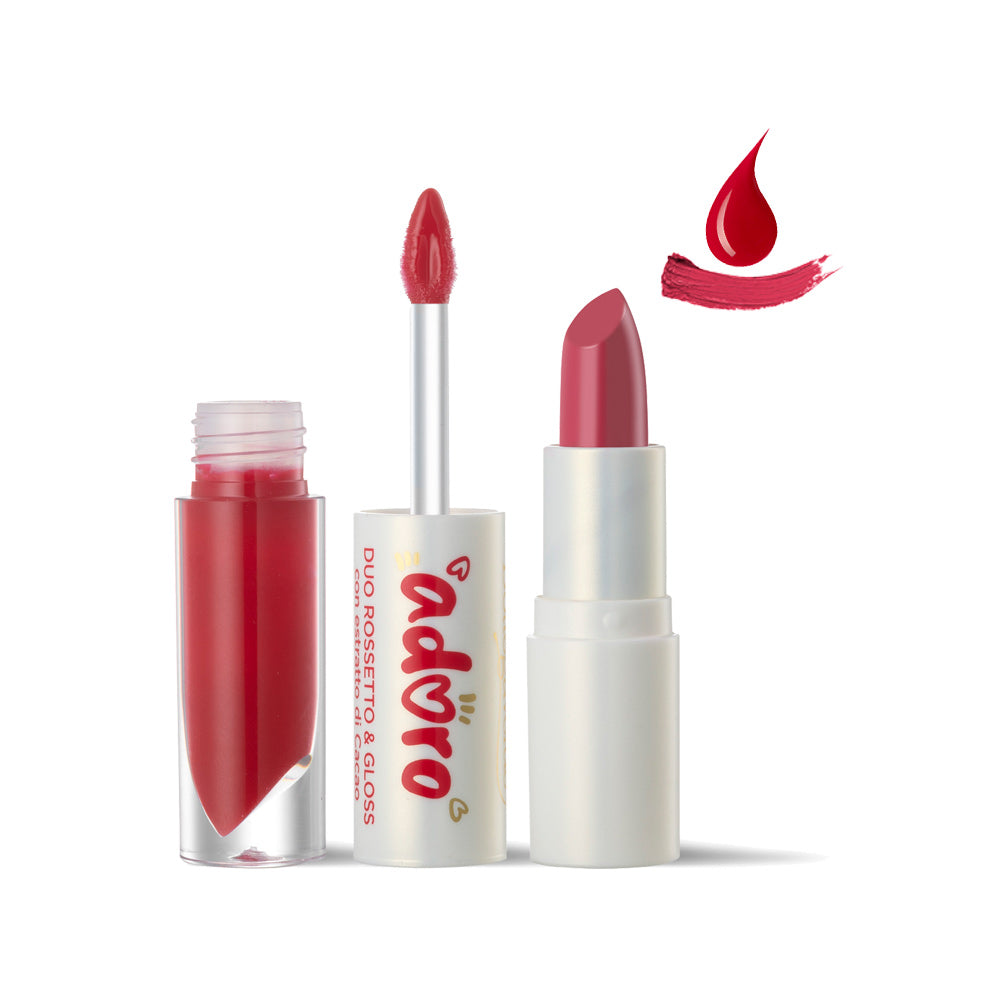 Duo Batom e Gloss Adoro 3ml + 3,5ml