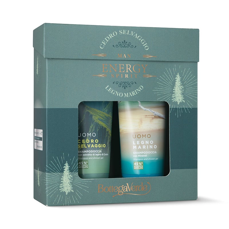 Coffret Man Wild Cedar e Marine Wood Shampoo