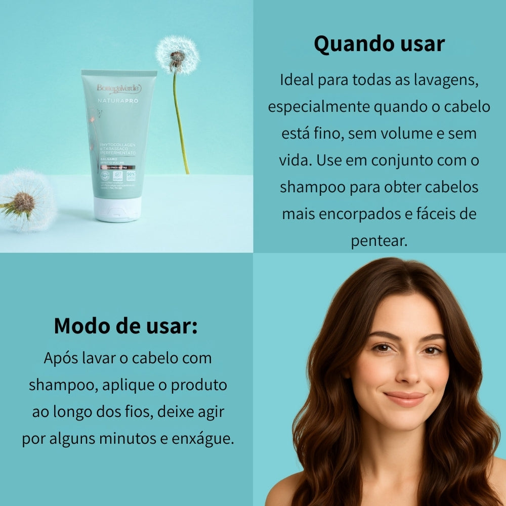 Condicionador Volume Effect Natura Pro 150ml