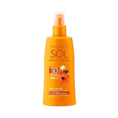 Spray Corpo Sol Ibisco Argan Antes Exposição Solar FP 30 200 Ml