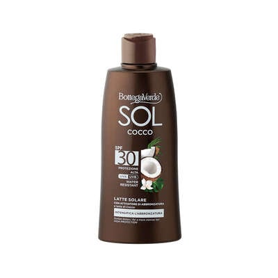 Leite Corpo Sol Cocco Antes Exposição Solar Peles Sensíveis FP 30 200 Ml