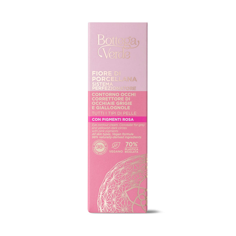 Creme para o Contorno dos Olhos de Fiore di Porcellana Rosa para Todos os Tipos de Pele 10ml