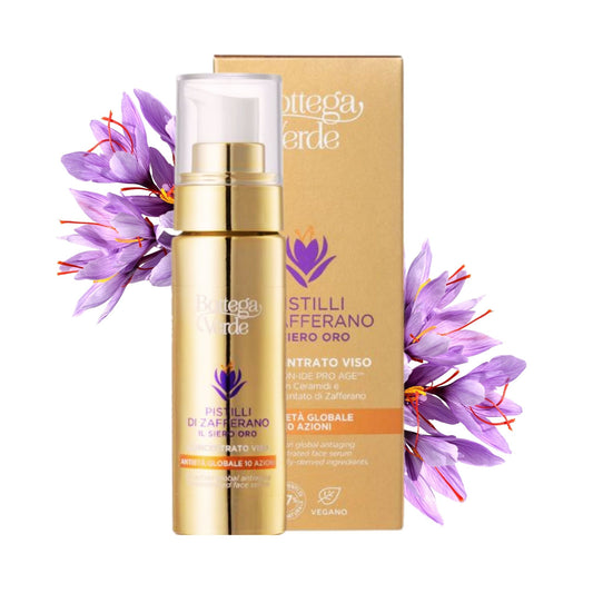 Sérum Facial Antienvelhecimento Global com 10 Ações Pistilli di Zafferano 30ml
