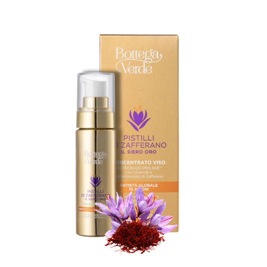 Sérum Facial Antienvelhecimento Global com 10 Ações Pistilli di Zafferano 30ml