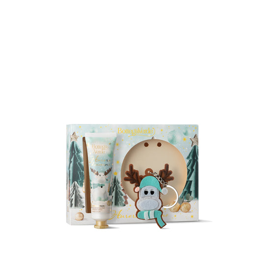 Coffret Creme de Mãos e Porta-Chaves Rena Aurora D'Inverno