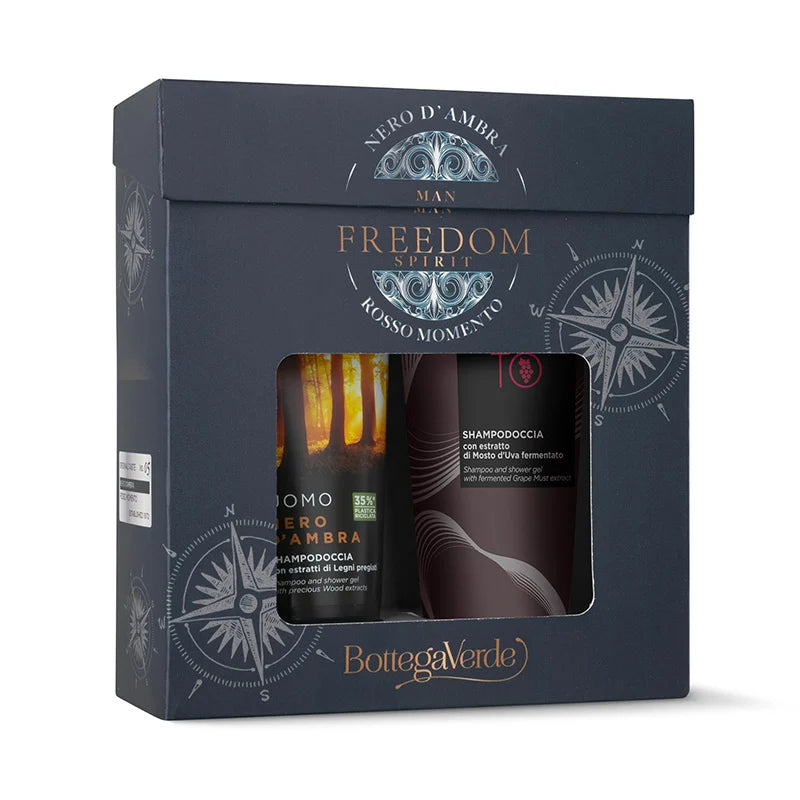 Coffret Man Nero D'ambra e Rosso Momento Shampoo