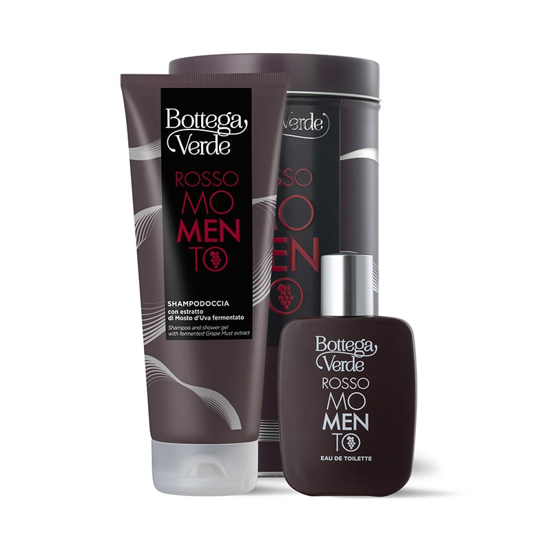 Coffret Man Rosso Momento Eau de Toilett e Shampoo