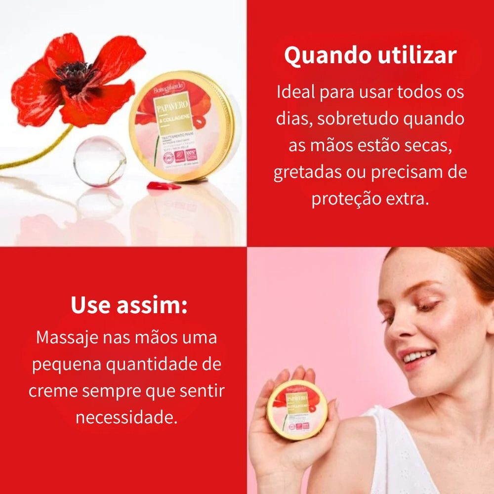 Tratamento de Mãos Papavero & Collagene 50ml