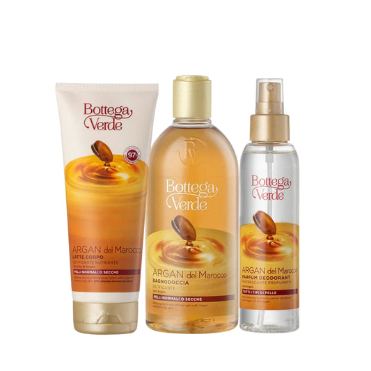 Pack Argan del Marocco Gel Banho + Leite Corporal + Desodorizante