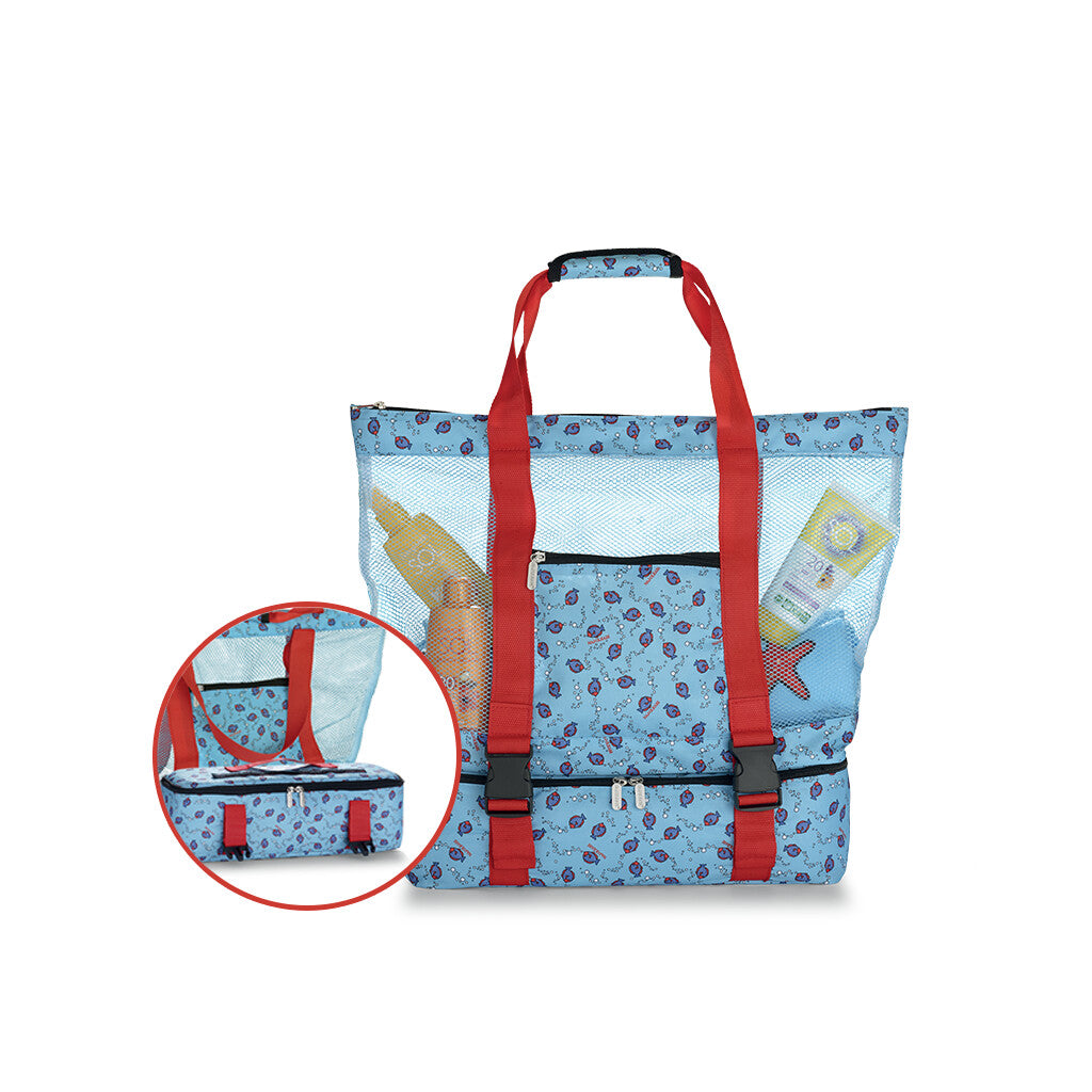 OFERTA EM 60€ Saco de Praia com Bolsa Térmica Removível