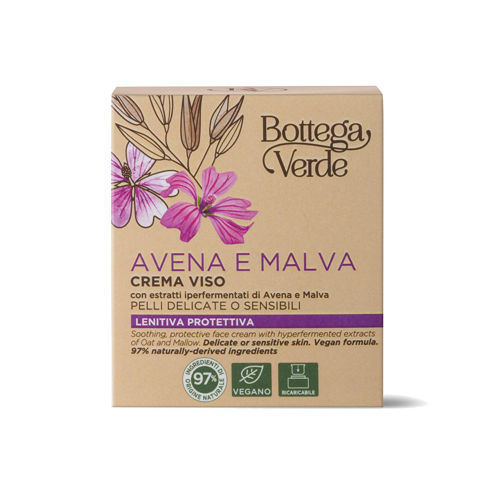 Creme de Rosto Avena & Malva para Pele Delicada/Sensível 50ml