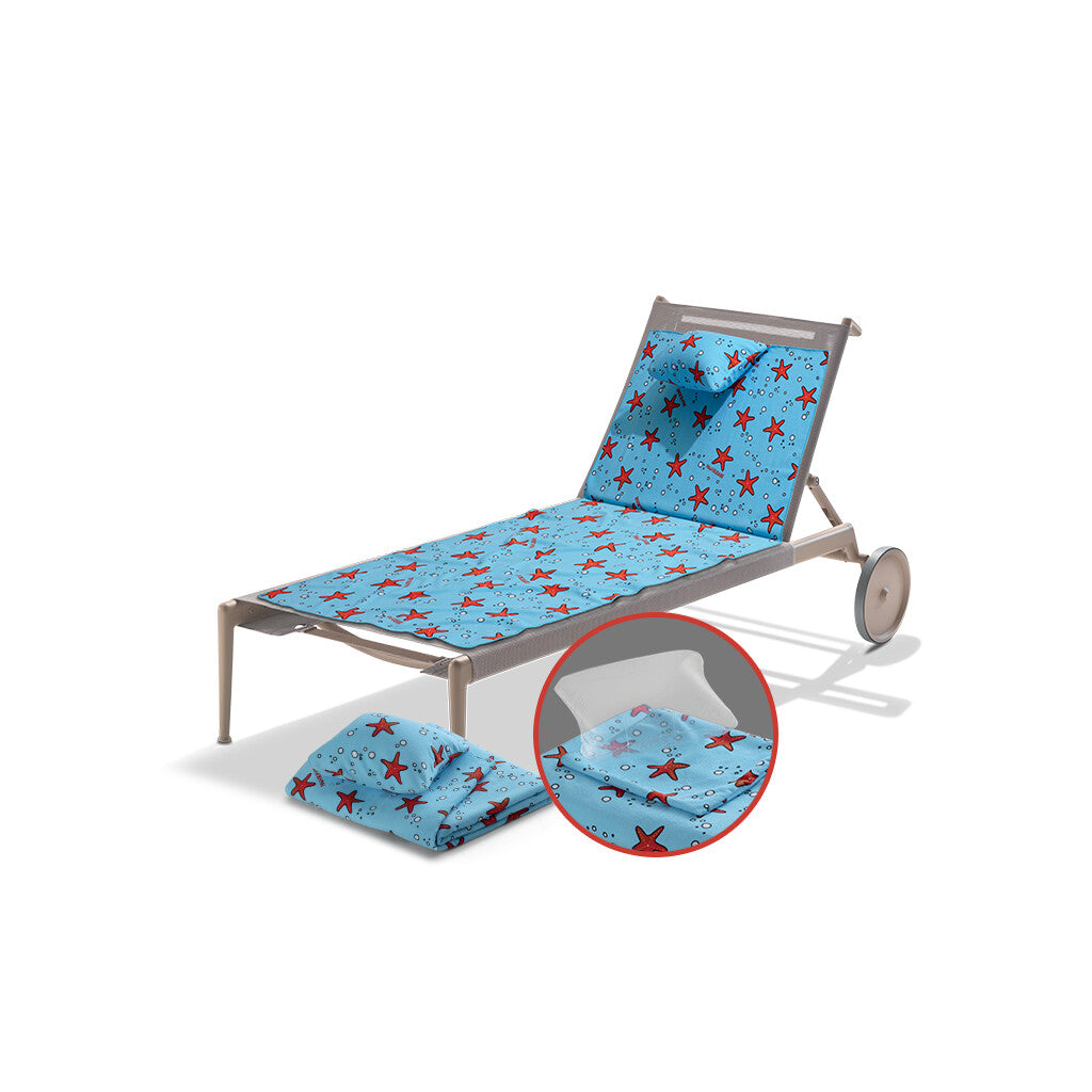 OFERTA EM 50€ Toalha de Praia com Almofada Insuflável